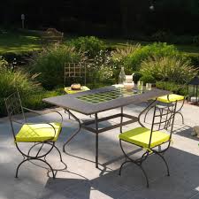 table de jardin la redoute table de jardin fer forge et ceramique iziva com metal outdoor furniture outdoor furniture outdoor