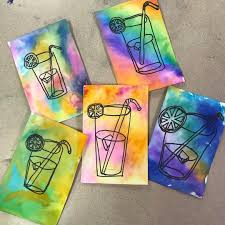 This Week Has Been Busy With Two Art Shows In Class We Ve Been Keeping It Simple With Spring Art Projects Elementary Art Classroom Middle School Art Projects