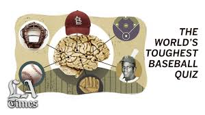 Regardless, you can test your knowledge of the ins and outs of the lives of famous comedians, actors, singers, sports players, and tv personalities in these celebrities trivia questions and answers. Many Try But Few Finish The World S Toughest Baseball Quiz Los Angeles Times