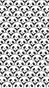 Black And White Panda Wallpaper Black Panda Pattern Pandalar Arkaplansiz Resim
