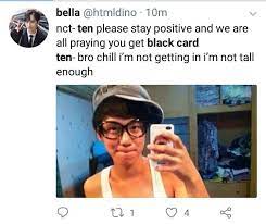 Designed and sold by chogiwhy. Nct Memes Ten And The Black Card Congratulationsten Facebook