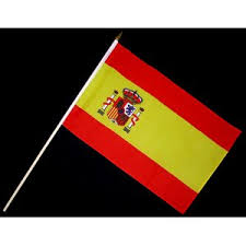 Die spanische flagge ist eine vertikale trikolore und zeigt in der mitte das nationale emblem. Stock Flagge 30 X 45 Spanien Mit Wappen 3 50