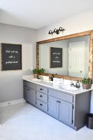 Browse photos of bathroom remodel designs. Farmhouse Master Bathroom Makeover 100 Room Challenge The Frugal Homemaker