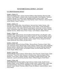 Homeroom Listing 2014-2015