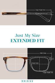 Find Your Perfect Size With Extended Fit Frames Zenni Optical Zenni Ig Post Ideas Fitness