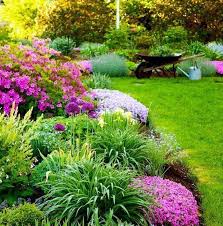 fleurs idees jardin beaux jardins parterre de fleurs