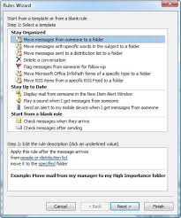 Enter your user name and password, and then select sign in. Create Outlook 2007 Rules To Organize Email