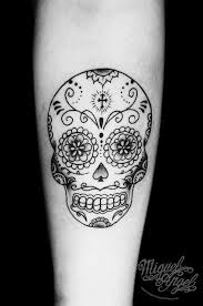 Black And White Sugar Skull Tattoo Black And White Sugar Skull Tattoos Tattoos Candy Skull Tattoo