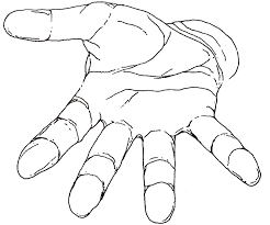 Hand Outline Template Printable Hand Outline Hand Drawing Reference Drawings