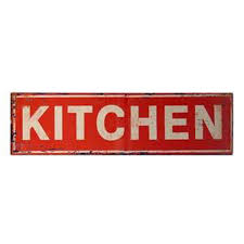 Check spelling or type a new query. Vintage Metal Kitchen Sign Iron Accents