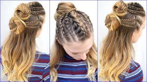 Faux hawk for long hair. Georgia Hirst Inspired Hairstyle Viking Hairstyles Braidsandstyles12 Youtube