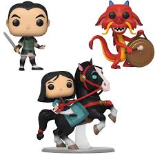 Mulan shivers in the tub, due to the water being cold as her mother reminded her that it would have been warm if mulan would have been there on time. Funko Pop Disney Mulan Collectors Set 10 Pop Ride Mulan On Khan Mulan As Ping Mushu With Gong Walmart Com Walmart Com