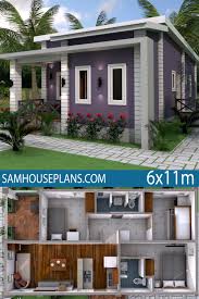 Wir durchsuchen das internet und finden das passendste angebot für dich Low Budget Home Plan 6x11 Meter 3 Bedrooms House Plans Free Downloads