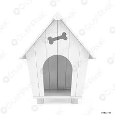 بيت الكلب الكرتوني الأبيض بطراز الطين 3dserving - صورة الأسهم | Crushpixel