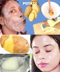 Potato gel removes dark spots