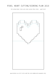 Free spiral heart printable template valentines pop up for pixel heart pop up card template heart pop up card pop up card. Pop Up Pixel Valentine Card By Minieco Varietats
