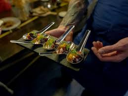 More formal settings sometimes include all silverware and glassware that will be needed for the entire meal, and lay out the silverware so that the outermost tools are used. Table X Menu Slc Menu