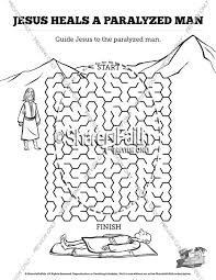 Bible coloring pages for kids jesus heals bible coloring pages. Luke 5 Jesus Heals The Paralytic Kids Bible Stories Sharefaith Kids