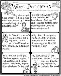 1st Grade Math And Literacy Bundle November No Prep 1st Grade Math Math Word Problems 1st Grade Math Worksheets