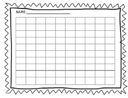 editable blank 100s chart