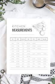 Kitchen Conversions Chart For Successful Baking Free