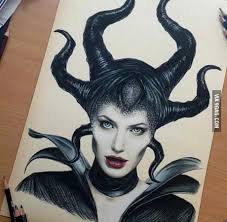 In this video learn how to draw maleficent: Maleficent Drawing 9gag