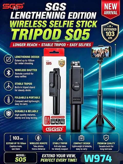 SGS STICK TRIPOD - S05 BLACK 