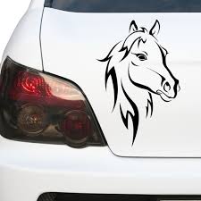 Pferdekopf Autoaufkleber Individualisierbar Name Auto Aufkleber Aufkleber Pferdekopf