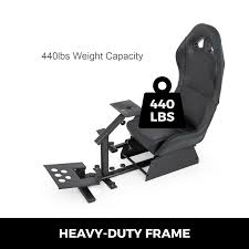 It simulates an actual device by connecting to the kaa platform via mqtt over websocket right from your browser. Simulator Cockpit Racing Gaming Chair With Steering Wheel Stand For Lo Vevor Us