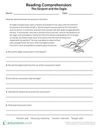 High quality reading comprehension worksheets for all ages and ability levels. 4th Grade Comprehension Worksheets Free Printables Education Com