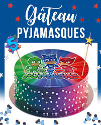 Gateau Pyjamasques Pour Un Gateau Facile Sur Le Theme Des Pjmasks Utilisez L Astuce Du Disques Azym Gateau Facile Anniversaire Garcon Idee Deco Anniversaire