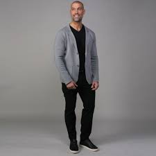 The Milano Deconstructed Knit Swazer - Grey Merino Blend Sweater Blazer |  Collars & Co.: Designer Polo Shirts | Menswear