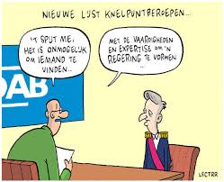 De bouwsector neemt daar spijtig genoeg ook een groot deel voor haar rekening. Cartoon Lectrr