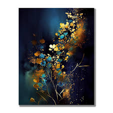 pictura florala auriu pete – The Print Studio