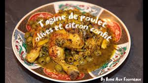 Tagine Au Poulet Aux Olives Vertes Et Citron Confit Youtube