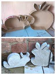 Möchten sie die gartenstecker aus beton selber machen, schneiden sie zunächst eine seite der pappe auf und ab, um eine füllbare form zu erhalten. Apfel Und Schnecke Aus Beton Dekorativer Beton Bastelarbeiten Beton Deko