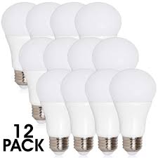 Maxxima Led A19 800 Lumens 60 Watt Equivalent Warm White 2700k Light Bulb 10 Watts Pack Of 12 Walmart Com Walmart Com