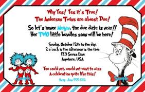 Write a custom host message including all the key details, like your registry and due date. Features Of Dr Seuss Baby Shower Invitations Invitations Online