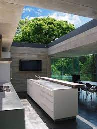 Need something rustic and modern at once for your outdoor kitchen? 15 Modern Outdoor Kitchen Designs For Summer Relaxation Modern Outdoor Kitchen Luxury Outdoor Kitchen Outdoor Kitchen Design