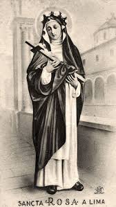 Venerated in life and death, santa rosa de lima, with the original name of isabel flores de oliva, was born on april 20th 1586 in lima peru. Santino Holy Card Santa Rosa Da Lima N 2 Anjos Santos Estampas