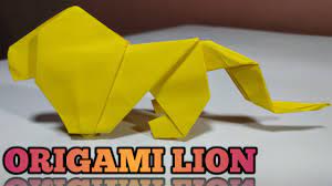 Cara membuat origami perahu siapkan kertas, lipat ke empat sudut ke sisi dalam kertas, kemudian buka kembali. Cara Membuat Origami Singa How To Make Origami Lion Youtube