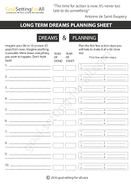 You Can Use These Goal Setting Worksheets To Think Through Your Goals And Future Dreams They Include This Goal Setting Worksheet Goals Worksheet Goal Setting