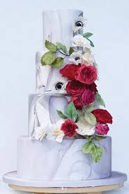 Modern Marble And Red Wedding Cake Vancouver Wedding Cake Red Wedding Cakes Vancouver Wedding