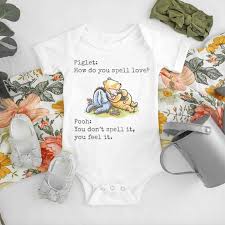 How to spell and write like a baby in a chat session. Piglet And Pooh How Do You Spell Love Baby Onesie Funny Ferolos Com