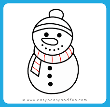 Add a larger circle underneath. How To Draw A Snowman Step By Step Drawing Guide Easy Peasy And Fun