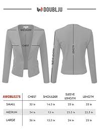 Doublju Womens Plus Size Classic Collarless Open Front