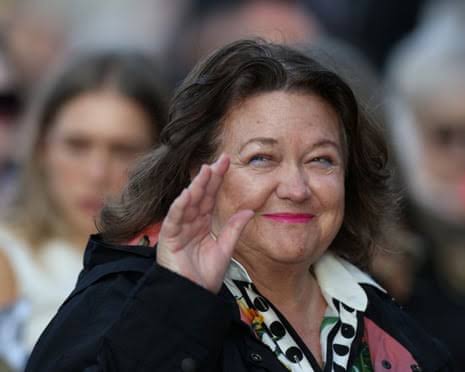 Afternoon Update: Gina Rinehart gets apology from ABC; Angus Taylor mentioned again at Icac; and a forbidden novel | Australia news | The Guardian