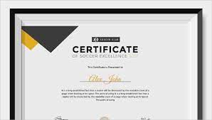 Award psd free download certificate template. Soccer Certificate 13 Word Psd Ai Indesign Format Download Free Premium Templates