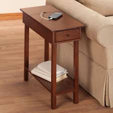 Chairside Table With Usb Power Strip By Oakridge Miles Kimball Chair Side Table Functional Decor Ideas Table