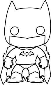 Nice Batman Funko Chibi Cartoon Figure Graphic Coloring Page Batman Coloring Pages Superhero Coloring Pages Superhero Coloring
